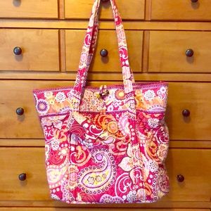 Vera Bradley Raspberry Fizz Tote